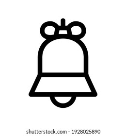 Glockensymbol oder Logo einzeln auf Zeichen, Vektorgrafik - hochwertige Vektorsymbole in schwarzem Stil
