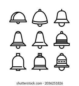 bell icon or logo isolated sign symbol vector illustration - Collection of high quality black style vector icons
