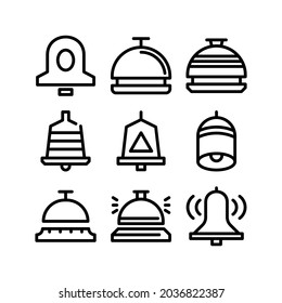 bell icon or logo isolated sign symbol vector illustration - Collection of high quality black style vector icons
