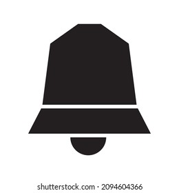 Glockensymbol oder Logo einzeln auf Zeichen, Vektorgrafik - hochwertige Vektorsymbole in schwarzem Stil
