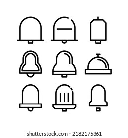 Glockensymbol oder Logo einzeln auf Zeichen, Vektorgrafik - Kollektion von hochwertigen, schwarzen Vektorsymbol
