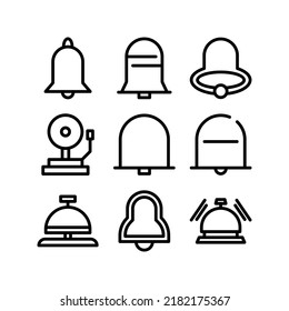 bell icon or logo isolated sign symbol vector illustration - Collection of high quality black style vector icons
