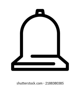 Glockensymbol oder Logo einzeln auf Zeichen, Vektorgrafik - hochwertige Vektorsymbole in schwarzem Stil
