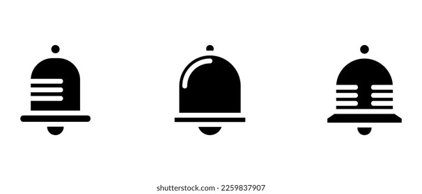 icono de timbre o logotipo símbolo de signo aislado ilustración vectorial - iconos vectoriales de estilo negro de alta calidad