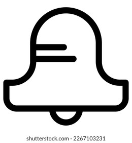Glockensymbol oder Logo einzeln auf Zeichen, Vektorgrafik - hochwertige Vektorsymbole in schwarzem Stil

