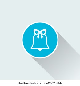 bell icon with long shadow
