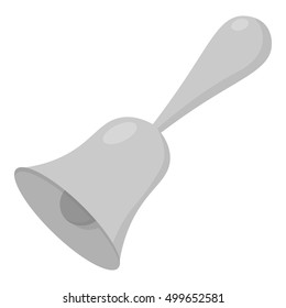 Bell icon monochrome. Single education icon.