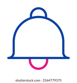 Bell icon for notification. Concept of reminder, alert, and alarm.
