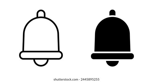 Icono de campana. Signo de notificación. para concepto móvil y Diseño web. Ilustración vectorial