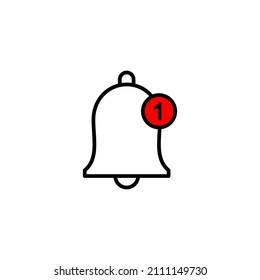 Bell Icon. Notification sign and symbol for web site design