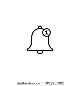 Bell icon, bell notification sign vector for web site Computer and mobile app