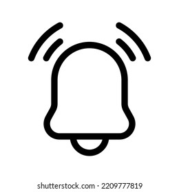 Bell icon. notification sign. vector illustration