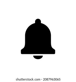 Bell icon. Notification symbol for website, app, UI. New incoming message. Ringing bell. Isolated vector illustration on white background.
