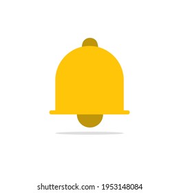 Icono de la Campana. Símbolo de notificación para el diseño de su sitio web. Ilustración vectorial.