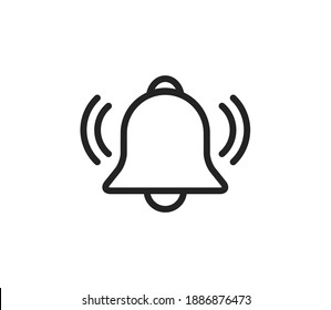 Bell Icon Notification Vector Illustration