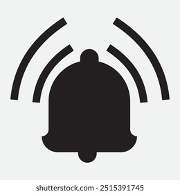 Bell icon. Notification bell icon. vector illustration.