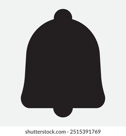 Ícone Bell. Ícone da campainha de notificação. ilustração vetorial.
