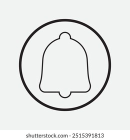 Bell icon. Notification bell icon. vector illustration.
