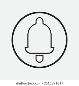 Bell icon. Notification bell icon. vector illustration.