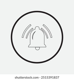 Bell icon. Notification bell icon. vector illustration.