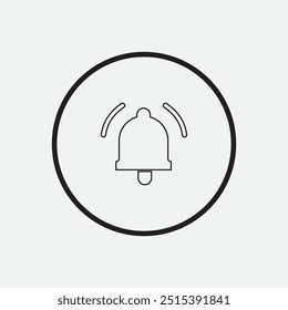 Bell icon. Notification bell icon. vector illustration.