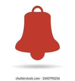 Bell icon on white background. Vector illustration