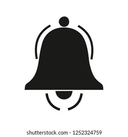 bell icon on white background 