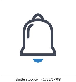 Bell icon on white background