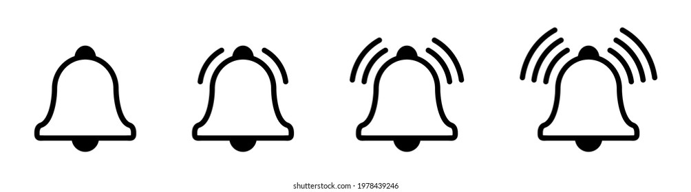 bell icon on white background