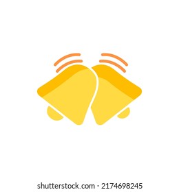 bell icon, on a white background, vector illustration