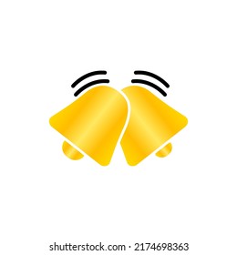 bell icon, on a white background, vector illustration
