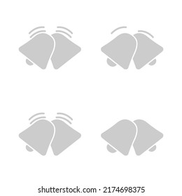 bell icon, on a white background, vector illustration