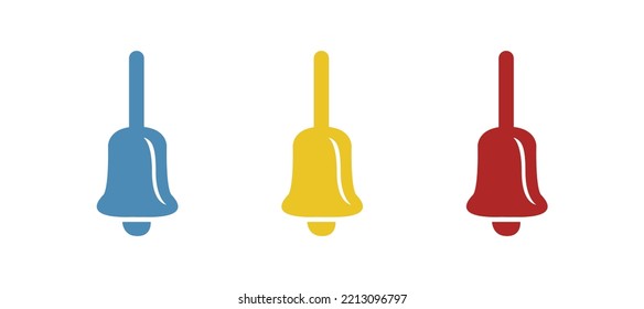 Bell icon on white background, vector illustration