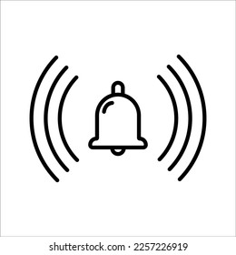 icono de timbre en fondo blanco