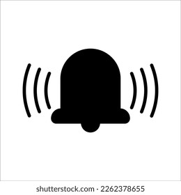 icono de timbre en fondo blanco