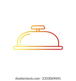 Bell icon on white background for graphic and web design. Simple vector sign. Internet concept symbol for website button or mobile app