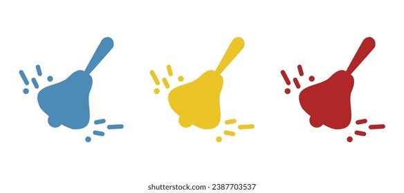 bell icon on a white background, vector illustration