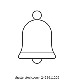 Icono de campana sobre fondo blanco