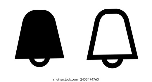 Bell icon on white background