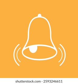   bell icon on white background vector icon