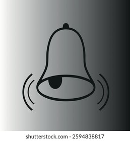   bell icon on white background vector icon