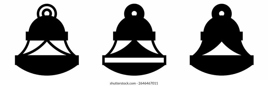 Bell icon on white background. Vector logo bell illustration.