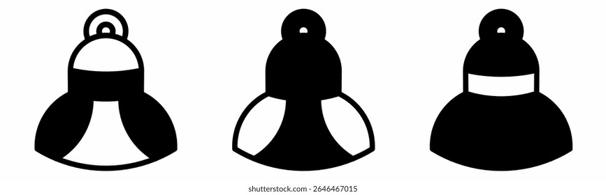 Glockensymbol auf weißem Hintergrund. Vektorlogo Glocke Illustration.