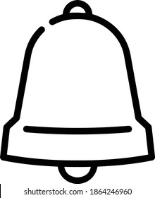 Bell Icon in Outline Style
