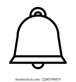 bell icon outline style easter illustration vector element and symbol perfect. Icon sign from modern collection for web.