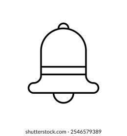 Ícone de Campainha Vetor de contorno para interface do usuário da Web