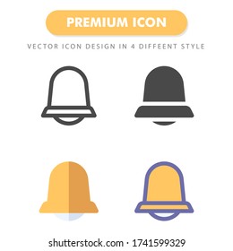 bell icon pack isolated on white background. for your web site design, logo, app, UI. Vector graphics illustration and editable stroke. EPS 10.