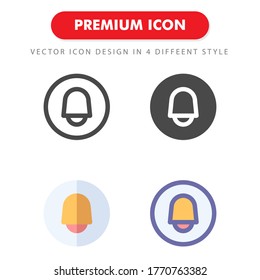 Glockensymbol-Paket einzeln auf weißem Hintergrund. für Ihr Webdesign, Logo, App, UI. Vektorgrafik-Illustration und bearbeitbarer Strich. EPS10.
