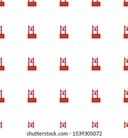 bell icon pattern seamless white background. Editable filled bell icon. bell icon pattern for web and mobile.