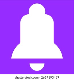 Bell icon with purple background
